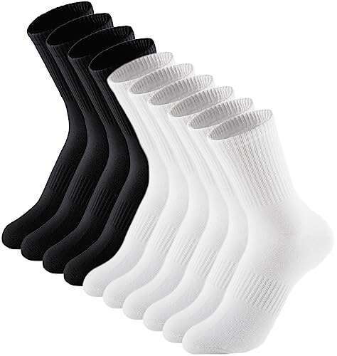 Irisbear Crew Socks for Women 6-9 Athletic Running Workout...