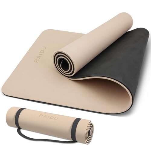 PAIDU Yoga Mat Non Slip Anti-tear,extra thick-2/5 inch POE