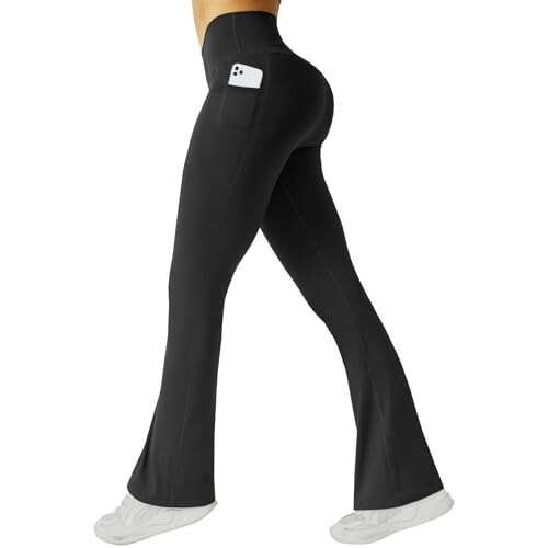 FireSwan Women's Flare Yoga Pants with Pockets High Waist...