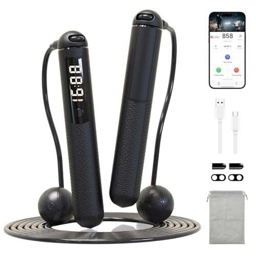 SaintCos Cordless Gravity Jump Rope, Smart Jump Rope Counter