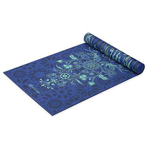 Gaiam Yoga Mat Premium Print Reversible Extra Thick Non-Slip