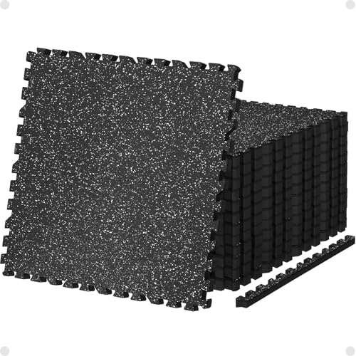 AIRHOP 0.79in Thick 48 Sq Ft Exercise Interlocking Gym Mats