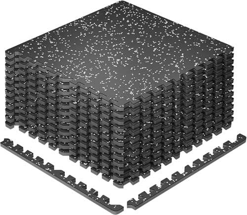 SUPERJARE 0.79'' Extra-Thick Exercise Equipment Mats, 12...