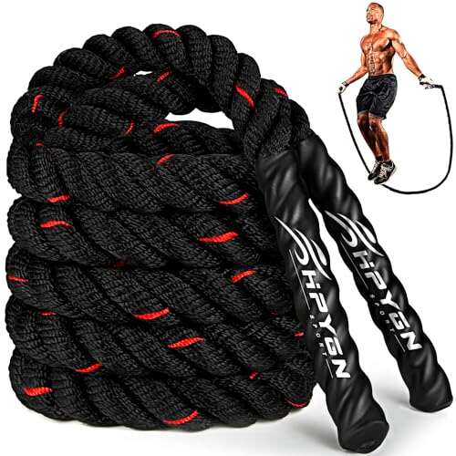 HPYGN Weighted Heavy Skipping/Jump Rope 9.2ft 2.8LB Total...