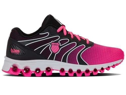 K-Swiss Women's Tubes 200 Training Shoe, Black/Neon Pink,...