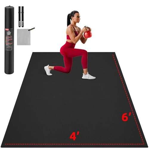 GymCope Extra Large Exercise Mat,...