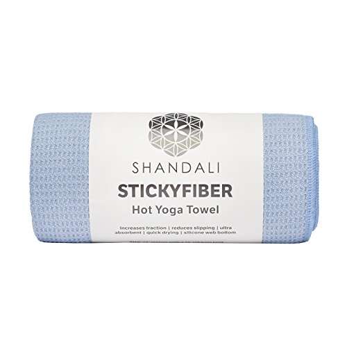 Shandali Stickyfiber Hot Yoga Towel - Silicone Backed...