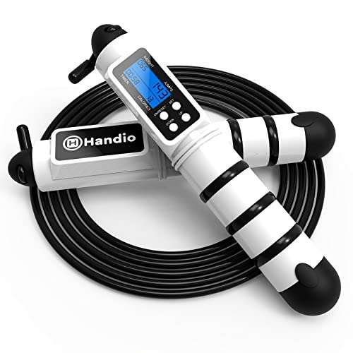 Jump Rope, H Handio Jump Rope with Counter, Steel Bearings