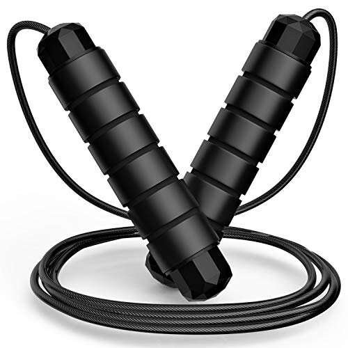 Jump Rope, Tangle-Free Rapid Speed Jumping Rope With Ball...