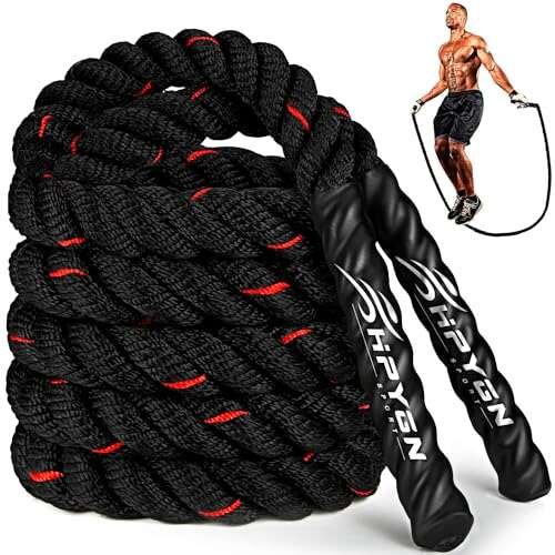 HPYGN Weighted Heavy Skipping/Jump Rope 9.2ft 2.8LB Total...