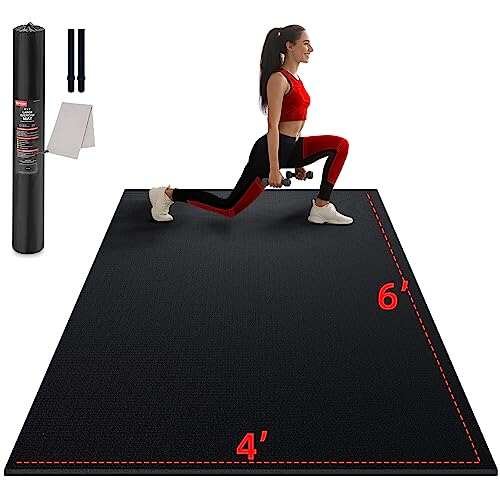 GymCope Large Exercise Mat for Home...