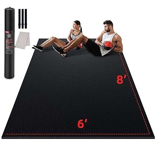 GymCope Large Exercise Mat for Home...