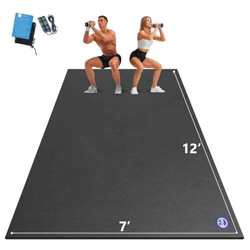 MRO Extra Large Exercise Mat 12'x7'/9'x7'/7'x7'/7'x5'(7mm),...