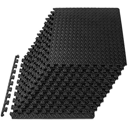 ProsourceFit Exercise Puzzle Mat ½-inch, EVA Interlocking...