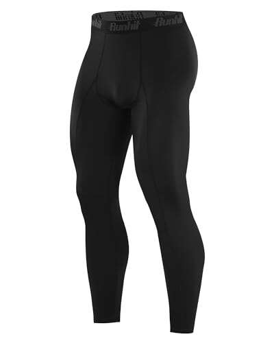 Runhit Men’s Compression Pants Running Tights Workout Base...
