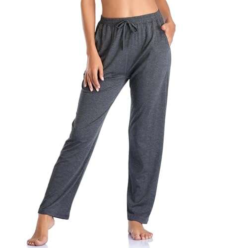 Envlon Women's Yoga Pants with Pockets Comfy Wide Leg