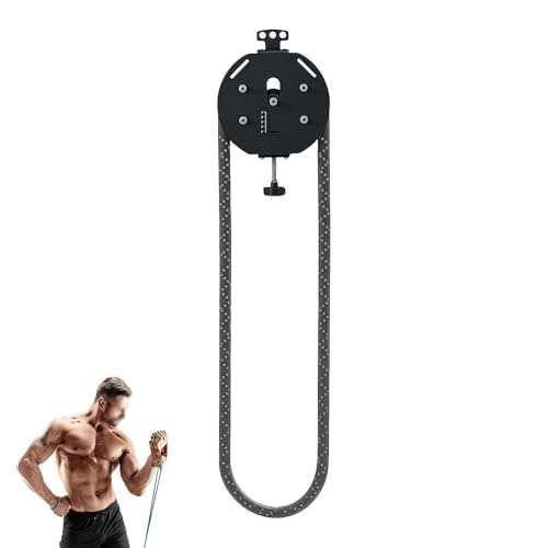 4PCS Endless Rope Trainer, Pulley Cable Machine System...