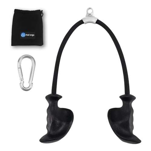 HXD-ERGO Tricep Rope with Ergonomic Handles, 36 Inch...