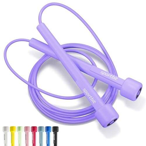 SPORTBIT Adjustable Jump Rope for Fitness and Cardio...