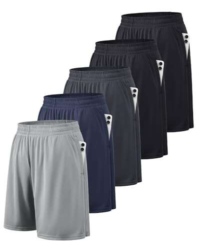 BALENNZ Athletic Shorts for Men with Pockets Elastic Quick...
