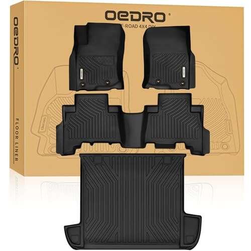 OEDRO Floor Mats & Cargo Liner Fit Toyota 4Runner 5-Seater