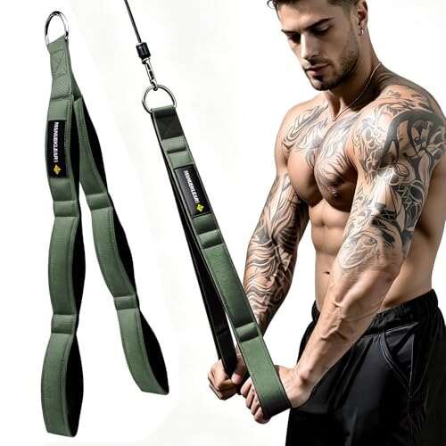 MANUEKLEAR 3 Grip Lengths in 1 Tricep Rope Ergonomic Handles