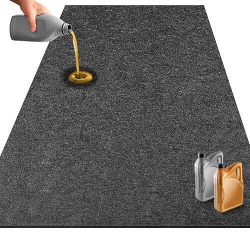 TIXANF Garage Floor Mats for Under Car,6.6x8.5 Oil Spill...