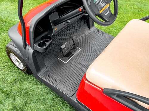 WeatherTech Custom Golf Cart Mat for Yamaha Drive Black