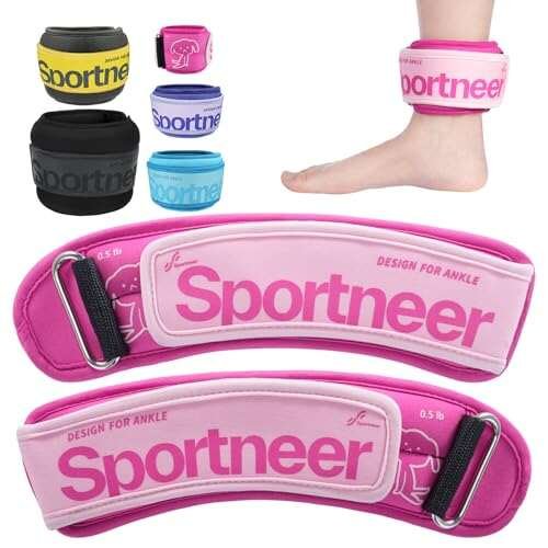 Sportneer Ankle Weights 0.5/1/2/3/5 LBS 1 Pair Weighted...