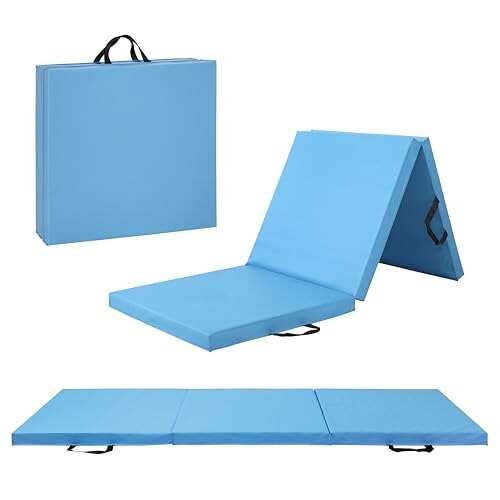 CAP Barbell Folding Exercise Mat – Durable, Thick Padding.