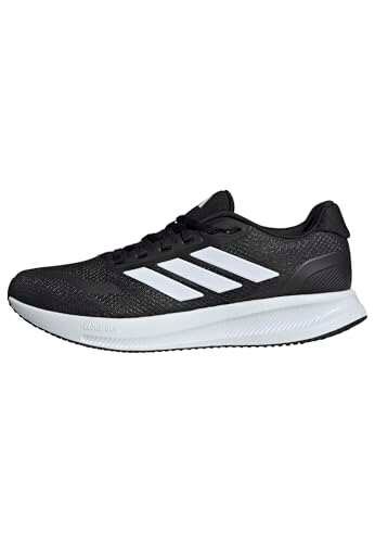 Adidas Men's Run Falcon 5, Black/White/Black, 10