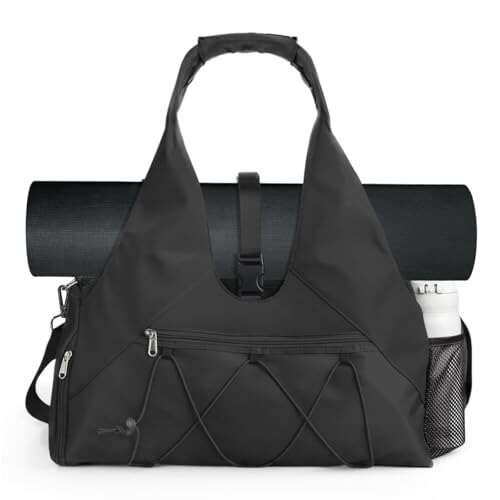 Forestfish Gym Bag For Women With Yoga Shoe Wet