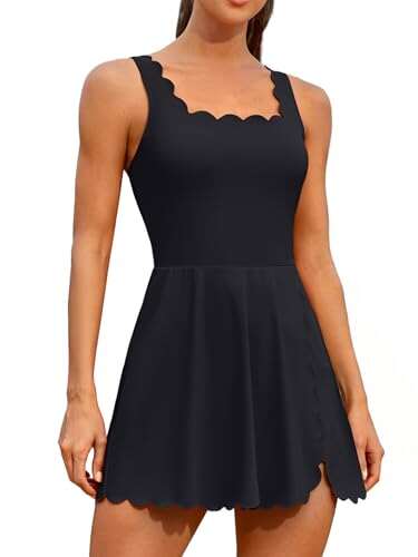 ATTRACO Tennis Dress with Built in Shorts Golf Workout