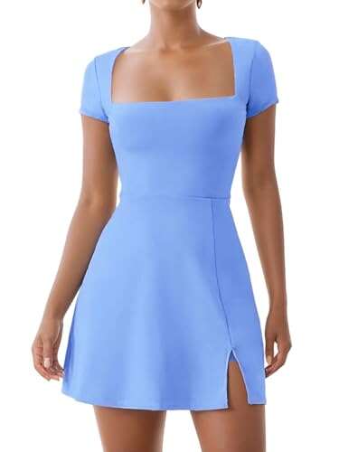 Dokuritu Athletic Dress for Women Short Sleeve Golf...