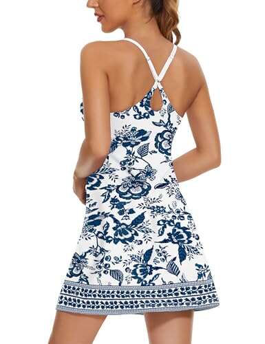 Vacation Dresses for Women, Florals Tennis Dress, with...