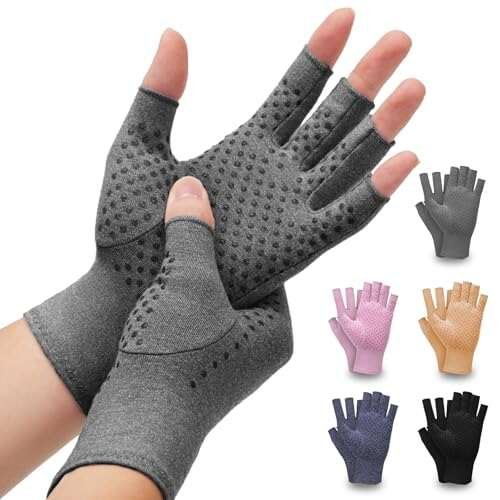 DRNAIETY 2 Pairs Arthritis Compression Gloves- for Hand...