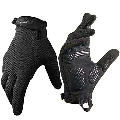 FREETOO Full-Finger Workout Gloves for Men, Padded Grip and...