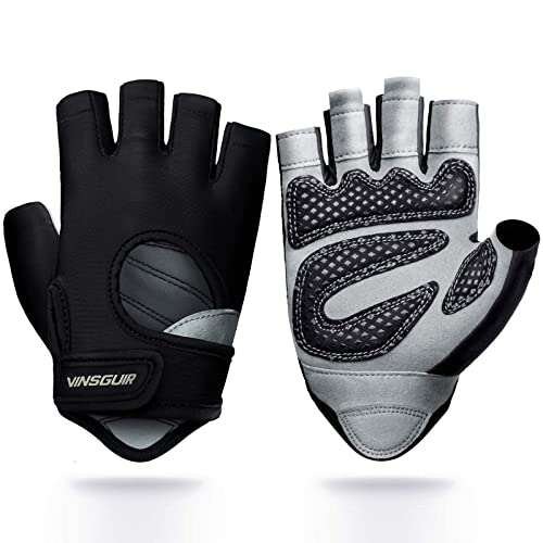 VINSGUIR Workout Gloves for Men and Women, Weightlifting...