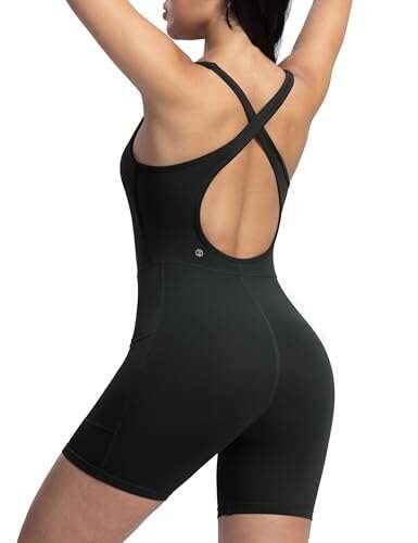 ENERBLOOM Womens Yoga Jumpsuits Workout One Piece Padded...