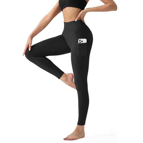 High Waisted Leggings for Women with Pockets Yoga Tummy...