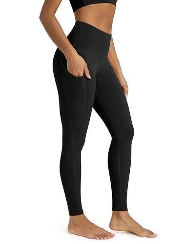 ODODOS Women's High Waisted Full Length Yoga Leggings with...