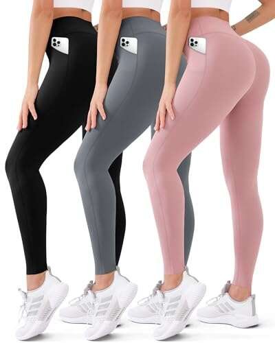 3 Pack High Waisted Leggings for Women Butt Lift Tummy