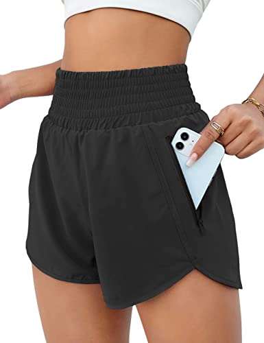 BMJL Women's Athletic Shorts High Waisted Running with...