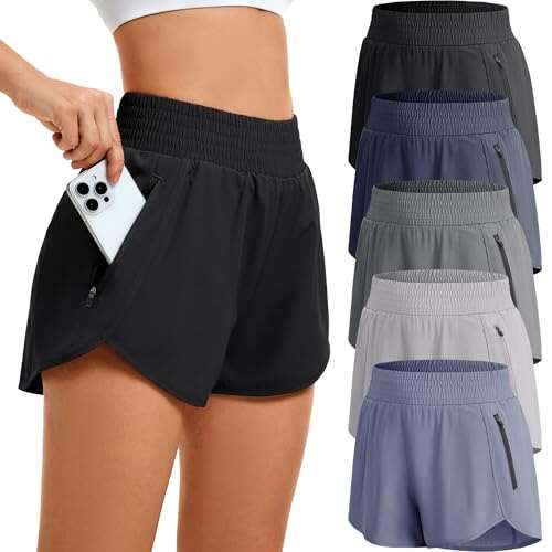 CE' CERDR Women's Athletic Workout Short High Waisted with...