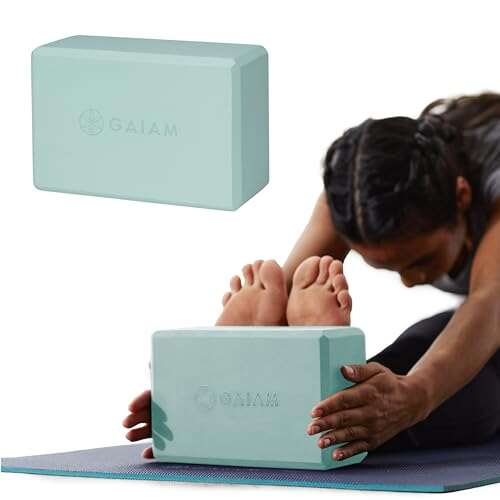 Gaiam Yoga Block - Supportive Latex-Free Eva Foam Non-Slip