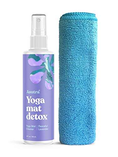 ASUTRA Yoga Mat Cleaner Spray (Peaceful Lavender), no...
