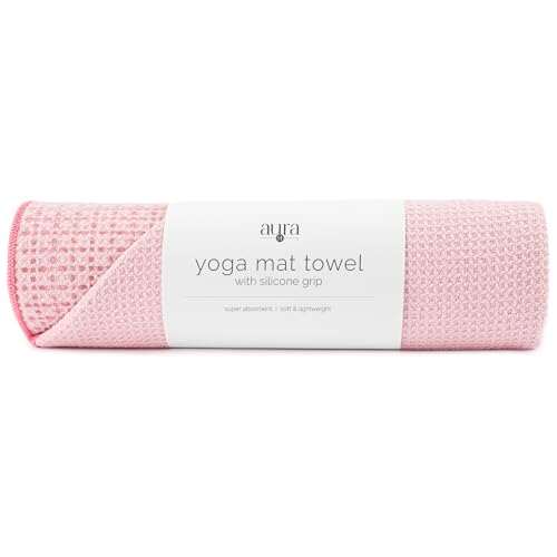 S&T INC. Yoga Mat Towel with Non-Slip Silicone Grip