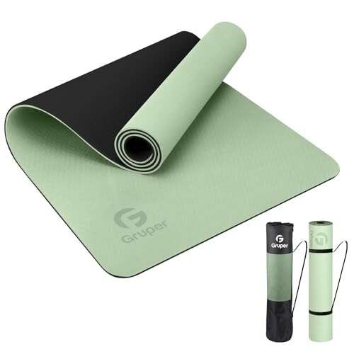 Yoga Mat Non Slip, Eco Friendly Fitness Mat with Strap