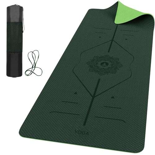 ROMIX Pro Yoga Mat Thick 6mm (1/4 inch Non-Slip