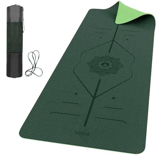 ROMIX Pro Yoga Mat Thick 6mm (1/4 inch Non-Slip Workout